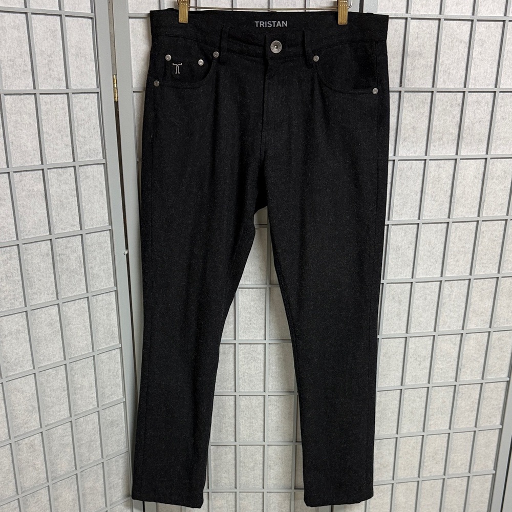 Tristan Men’s Black Slim Straight Jeans, Size 30